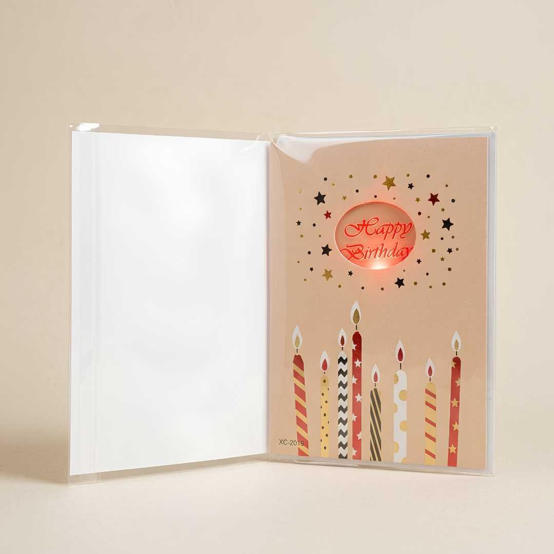 LED Light-Up Birthday Greeting Card