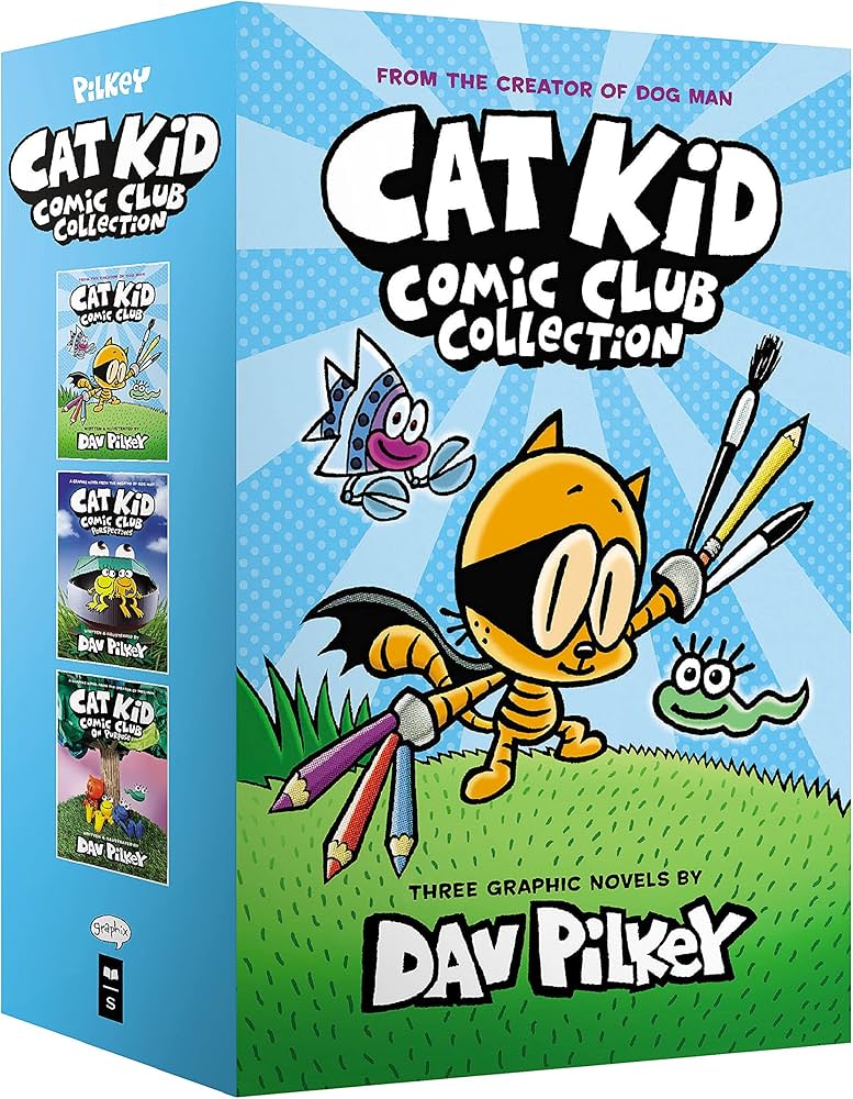 Cat Kid Comic Club 1-3 Boxed Set Hardcover by Dav Pilkey