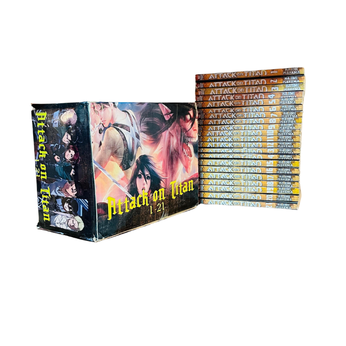 Attack On Titan Manga Box Set (Volume 1-21) by Hajime Isayama - BooxWorm