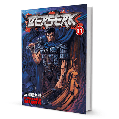 Berserk Vol 11 manga by Kentaro Miura, dark fantasy graphic novel with armored warrior cover
