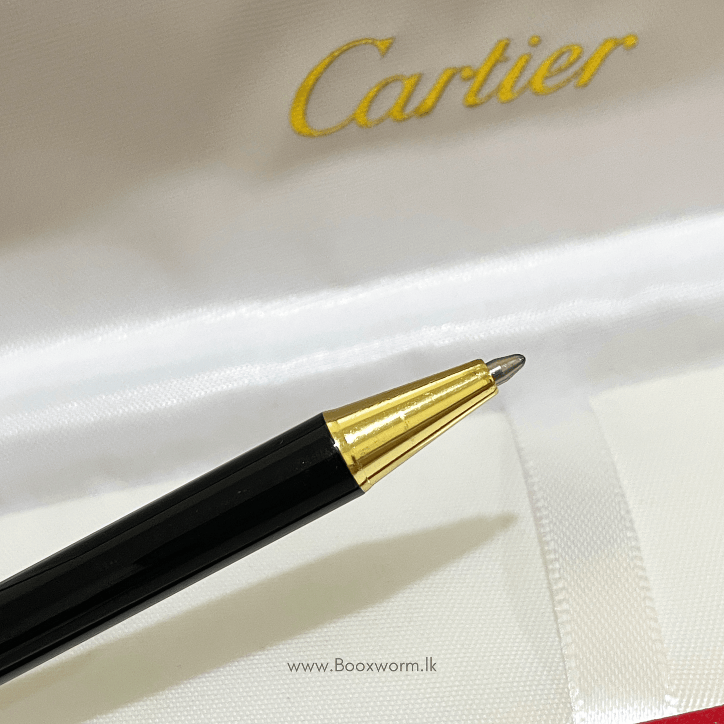 Cartier Slim Ballpoint Pen – Black Elegance Redefined - BooxWorm