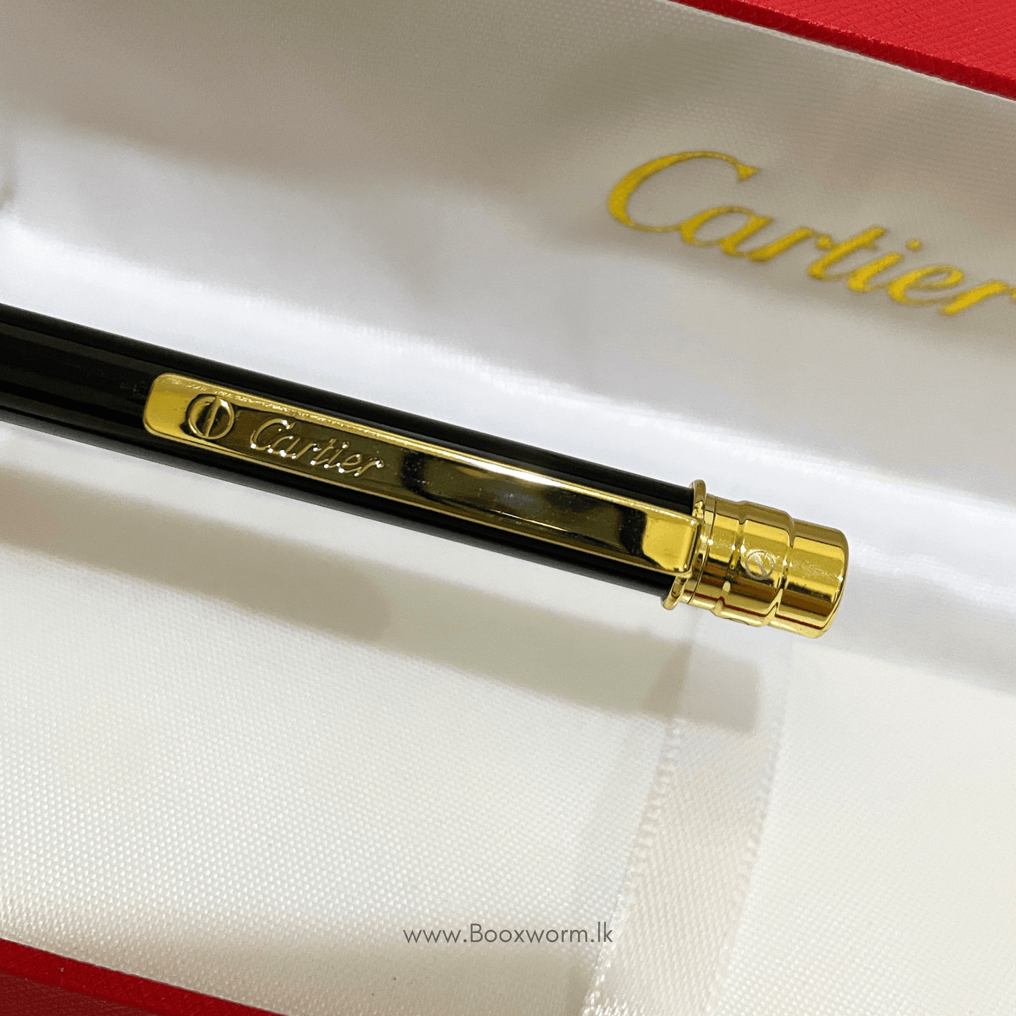 Cartier Slim Ballpoint Pen – Black Elegance Redefined - BooxWorm