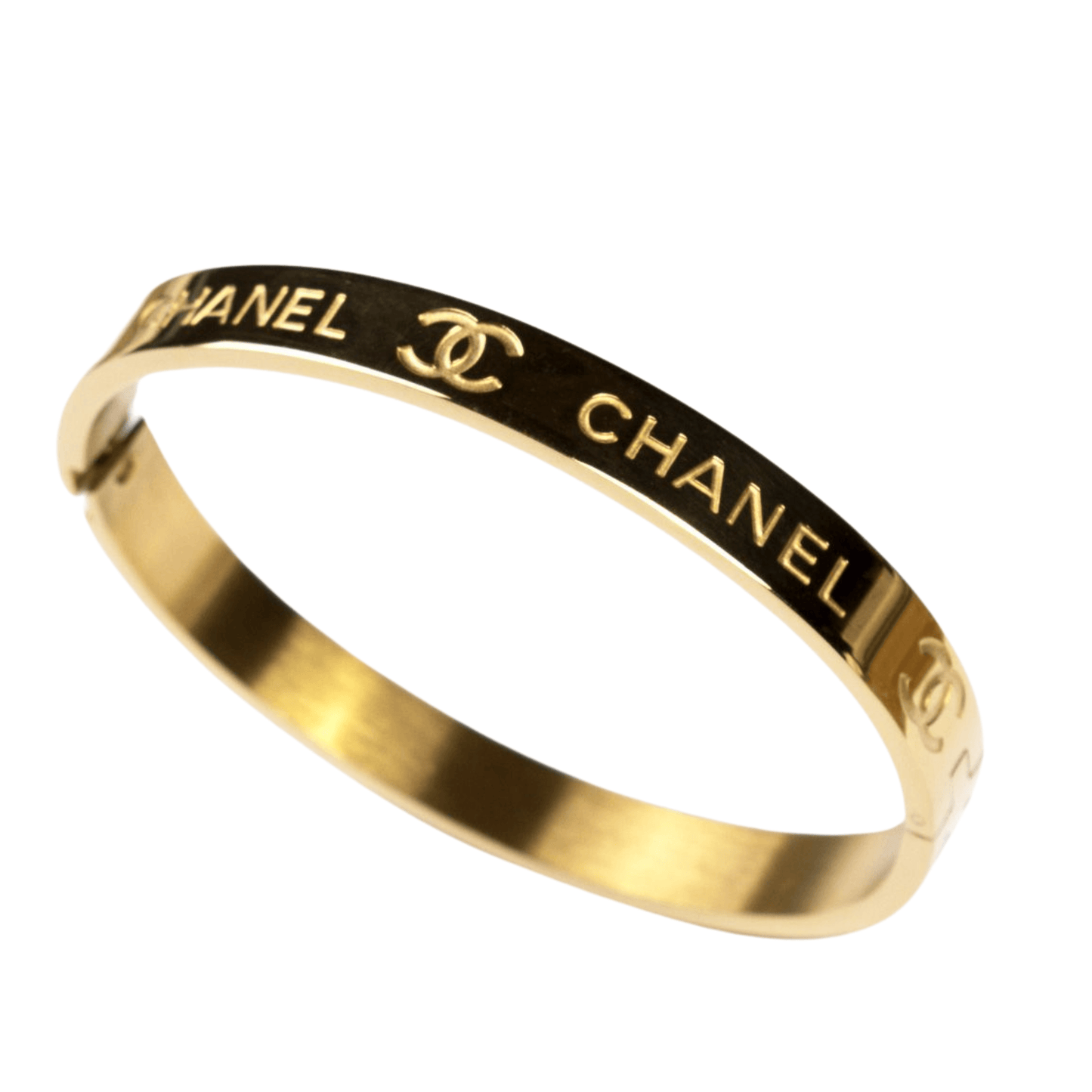 Chanel (CC) Handmade silvertone bracelet Diagra art - BooxWorm