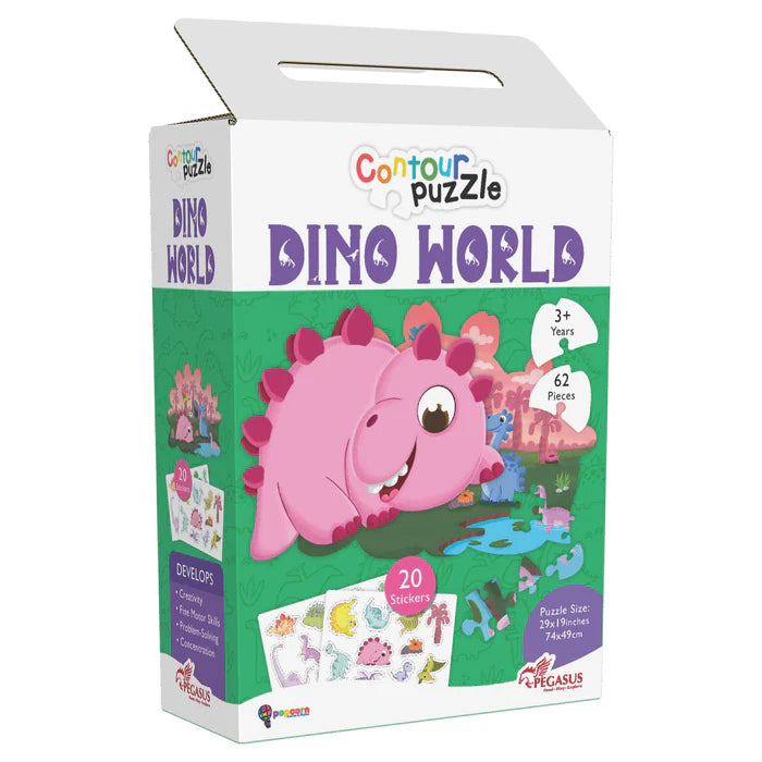 Contour Puzzles - Dino World - BooxWorm