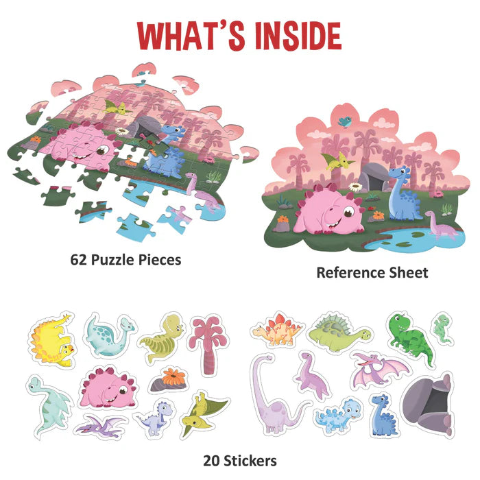 Contour Puzzles - Dino World - BooxWorm