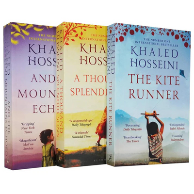 Khaled Hosseini fiction book set Sri Lanka, includes The Kite Runner, A Thousand Splendid Suns, And the Mountains Echoed