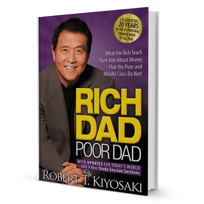 Rich Dad Poor Dad by Robert Kiyosaki self-help finance book cover, Sri Lankan bookstore