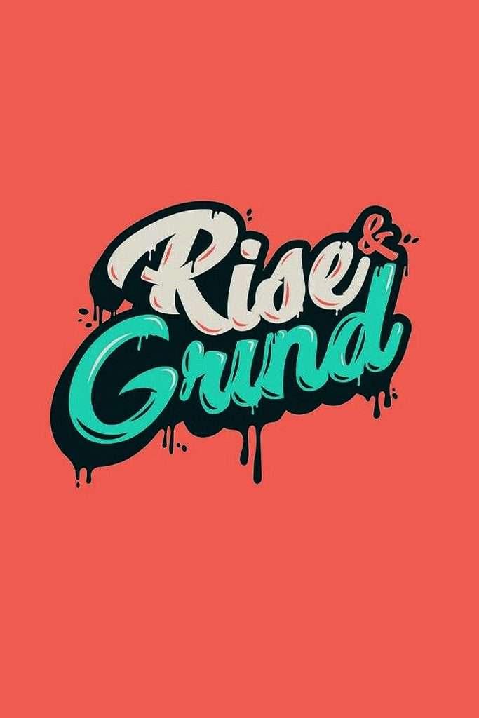 Rise and Grind inspirational poster for self-help, motivation, productivity book lovers