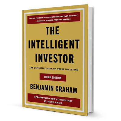 The Intelligent Investor Third Edition by Benjamin Graham, value investing book cover, finance self-help