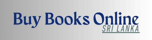 Text graphic saying Buy Books Online Sri Lanka with blue and green fonts