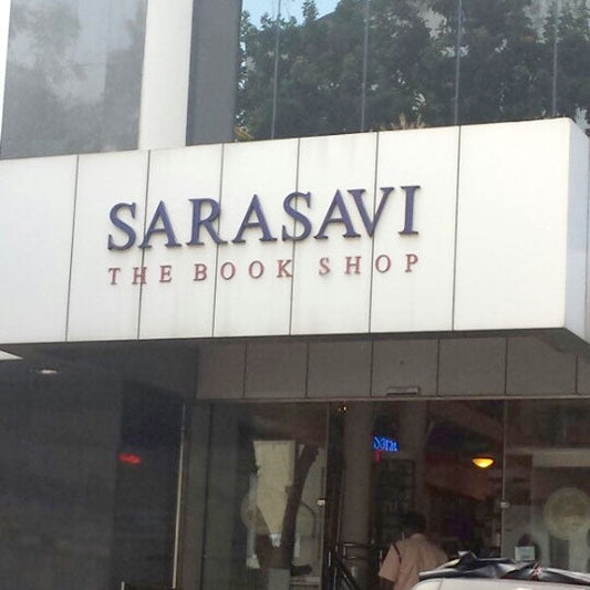 Sarasavi bookstore storefront in Sri Lanka, offering self-help, business, fiction, manga books