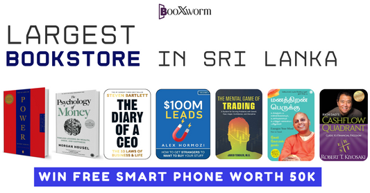 Booxworm largest bookstore in Sri Lanka with top finance and business books and smartphone giveaway