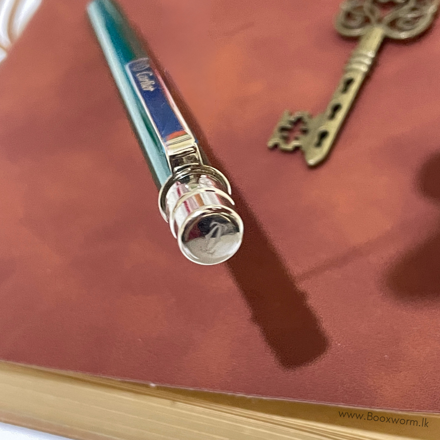 Cartier Slim Ballpoint Pen – Blue Ink and Green Body