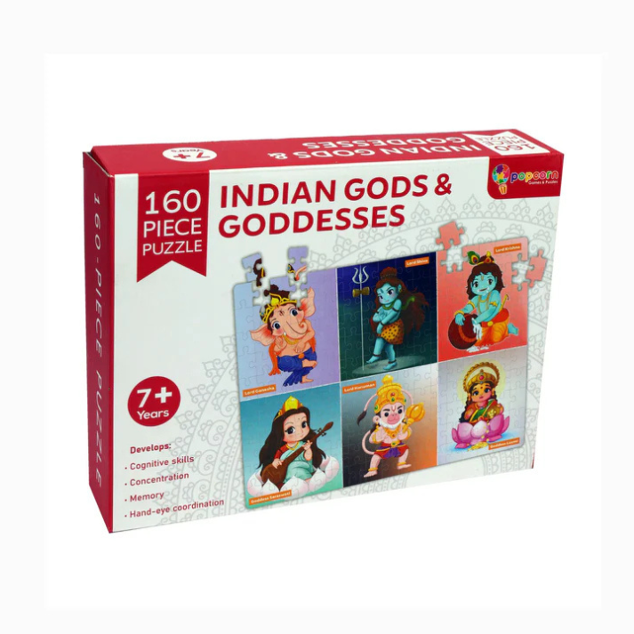 160 Piece Puzzle - Indian Gods & Goddesses