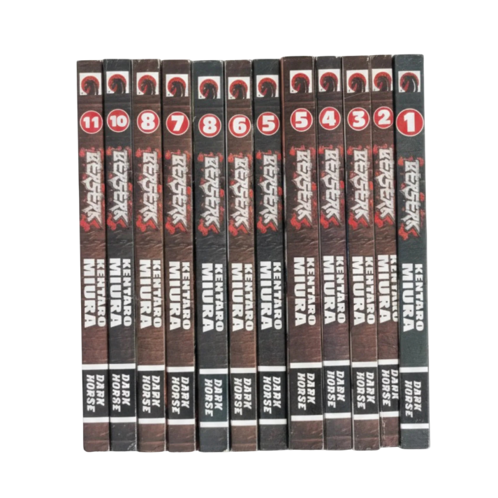 Berserk Manga Box Set Vol 1-11 By Kentaro Miura (මෘදු කවරය)
