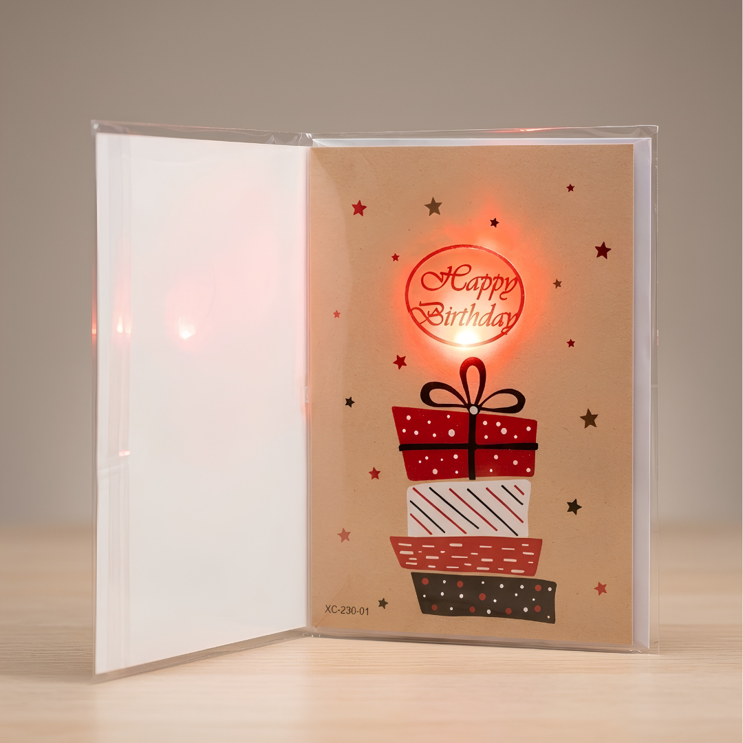 LED Light-Up Birthday Greeting Card