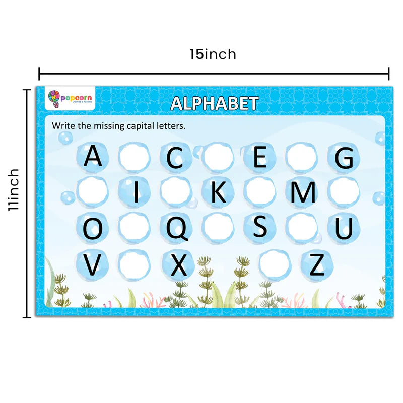 ABC and Numbers - Write & Wipe Activity Mats