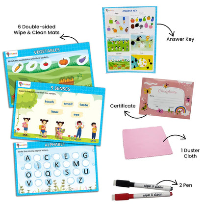 ABC and Numbers - Write & Wipe Activity Mats