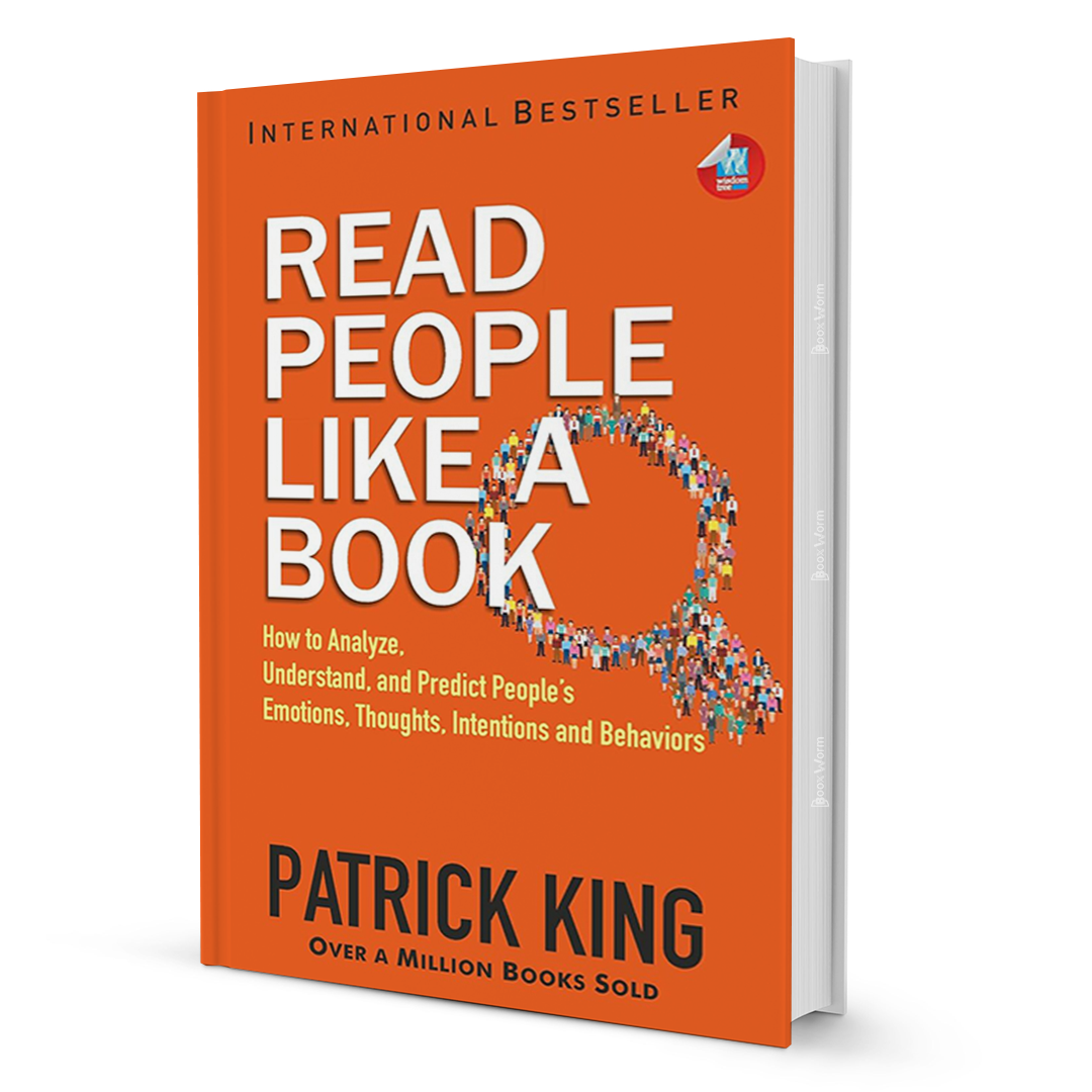 Read People Like a Book by Patrick King, self-help psychology book with orange cover