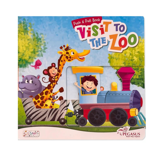 Push & Pull Board Book - Visit to the zoo