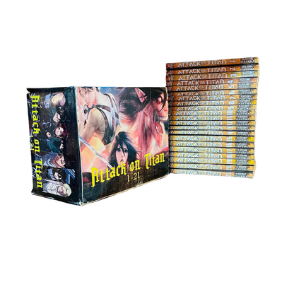 Attack On Titan Manga Box Set (Volume 1-21) by Hajime Isayama - BooxWorm