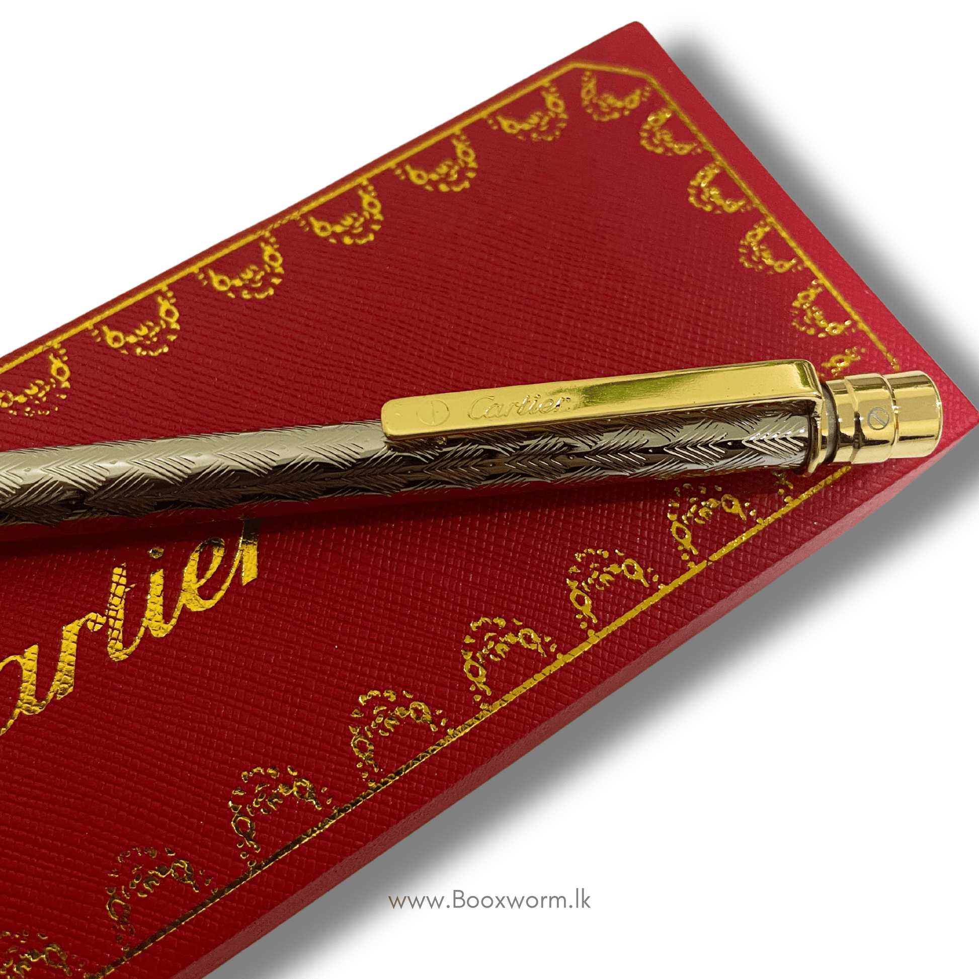 Cartier Slim Ballpoint Pen – Silver & Gold - BooxWorm