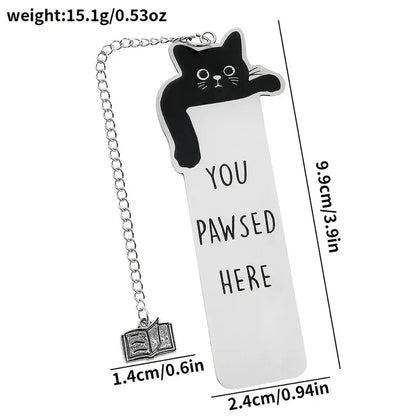 Charming Black Cat BookMark - BooxWorm