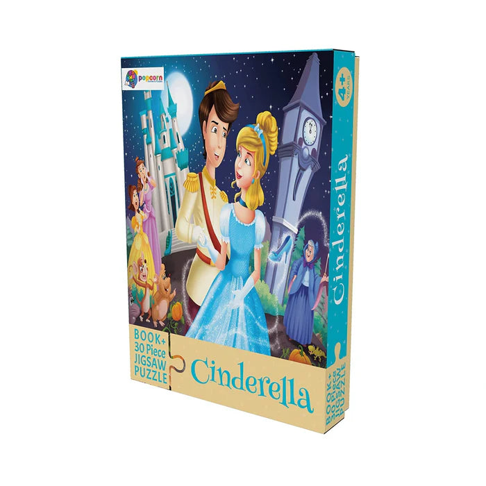 Cinderella - Book+30 Piece Jigsaw Puzzle - BooxWorm