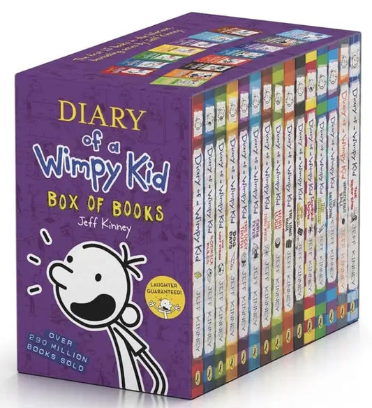 Diary Of A Wimpy Kid Box Of Books - 15 Books Jeff Kinney - BooxWorm