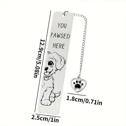 Dog Lover'S Stainless Steel Bookmark - BooxWorm