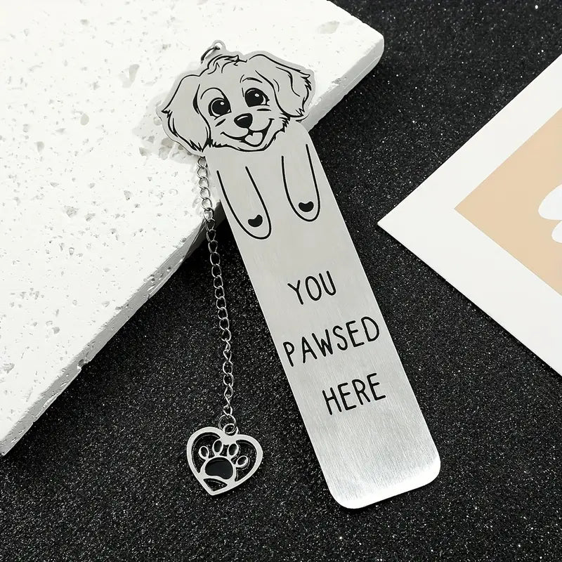 Dog Lover'S Stainless Steel Bookmark - BooxWorm