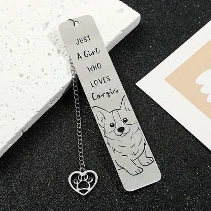 Dog Lover'S Stainless Steel Bookmark - BooxWorm
