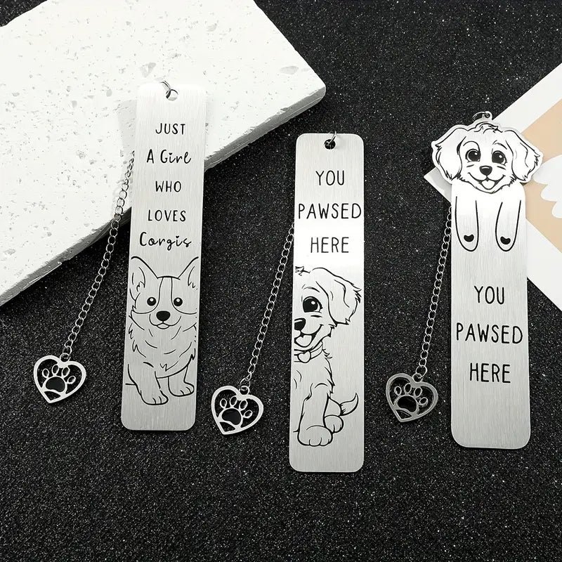 Dog Lover'S Stainless Steel Bookmark - BooxWorm