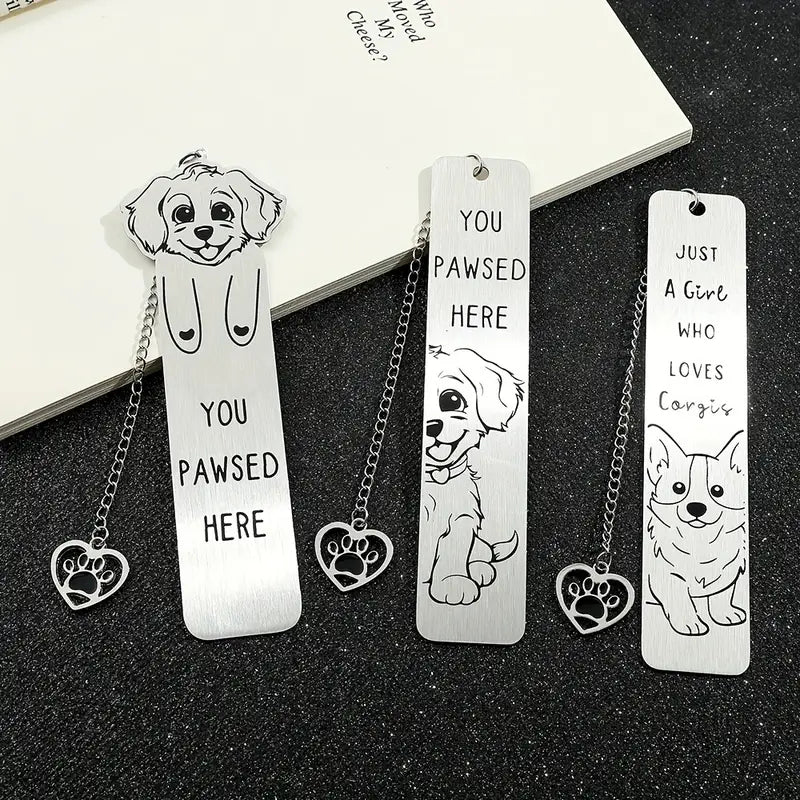 Dog Lover'S Stainless Steel Bookmark - BooxWorm