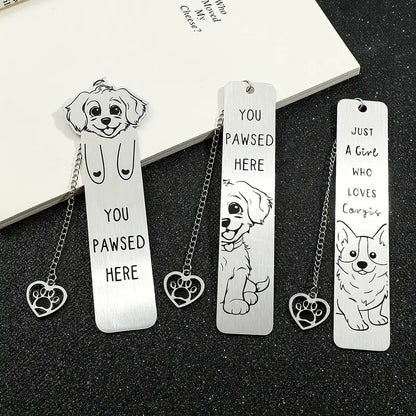 Dog Lover'S Stainless Steel Bookmark - BooxWorm