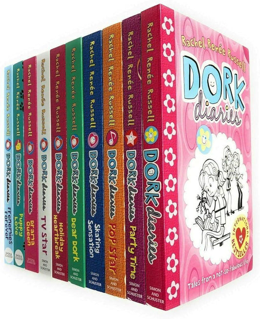 Dork Diaries Bookset 1-10 by Rachel Renée Russell (paperback) - BooxWorm