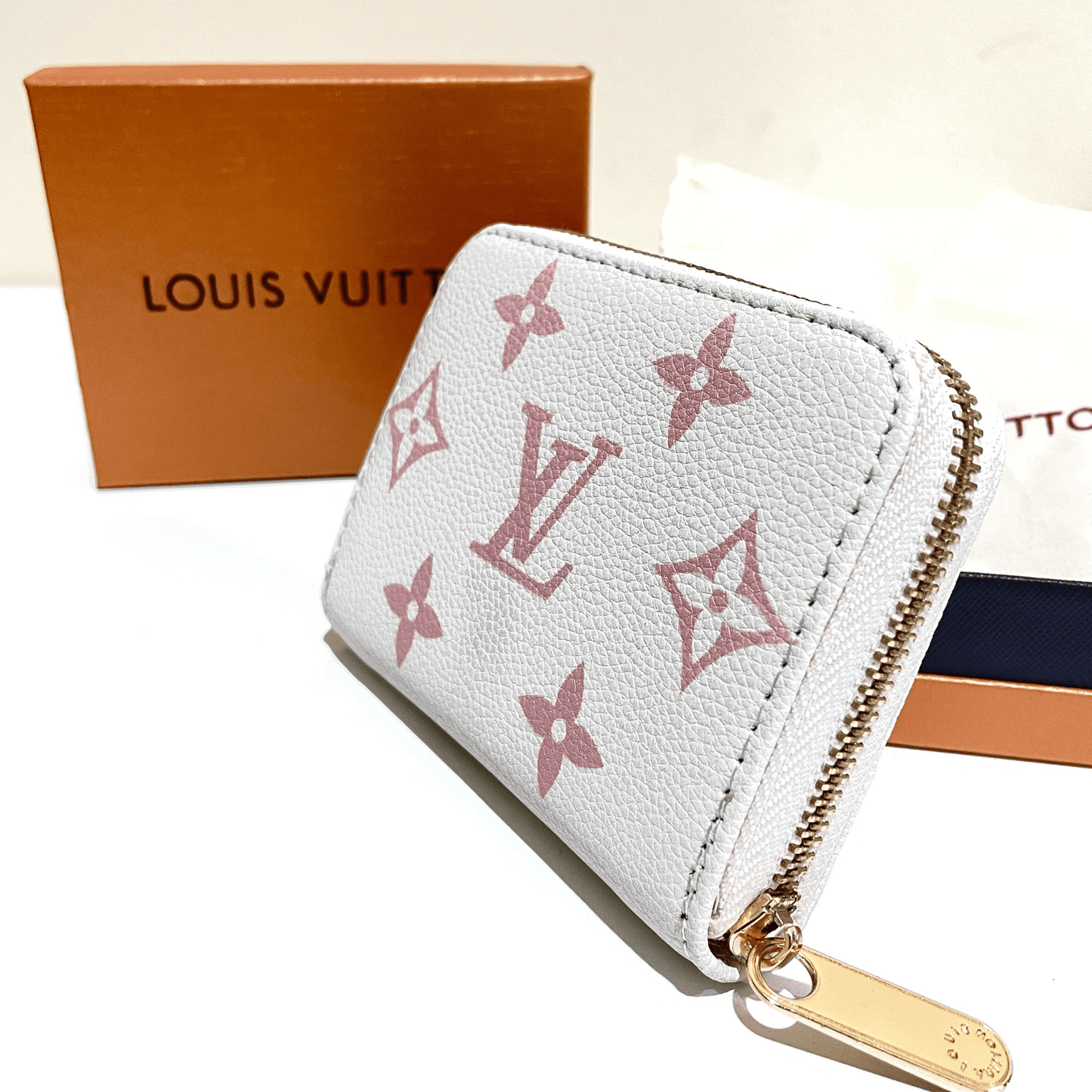 Louis Vuitton Women’s Bifold Wallet – White and Pink Elegance - BooxWorm