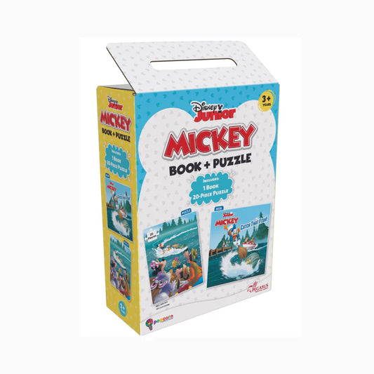 Mickey & Friends ( Book + 20 Piece Puzzles ) - BooxWorm