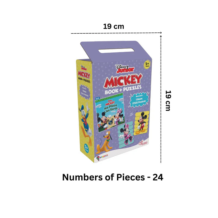 Mickey & Friends – Book & Stick Puzzles - BooxWorm