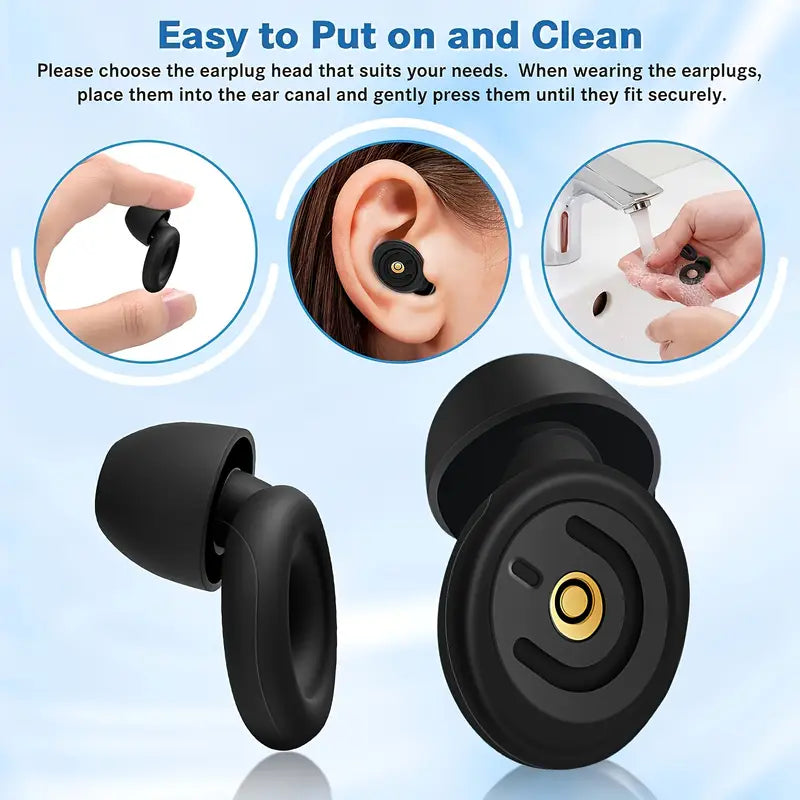 Noise Cancelling Earplugs for Sleeping - BooxWorm