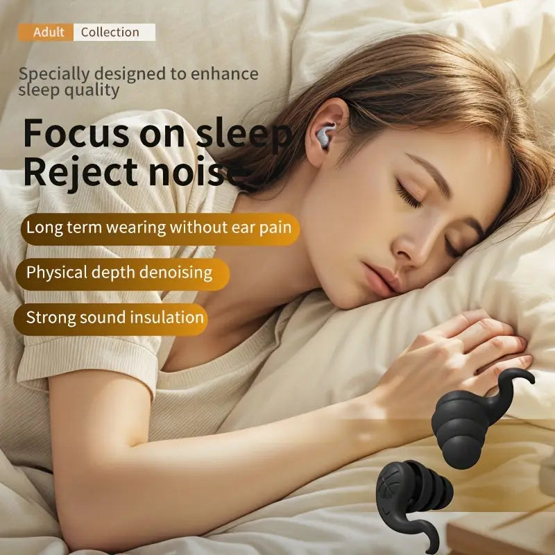 Noise Cancelling Earplugs for Sleeping - BooxWorm
