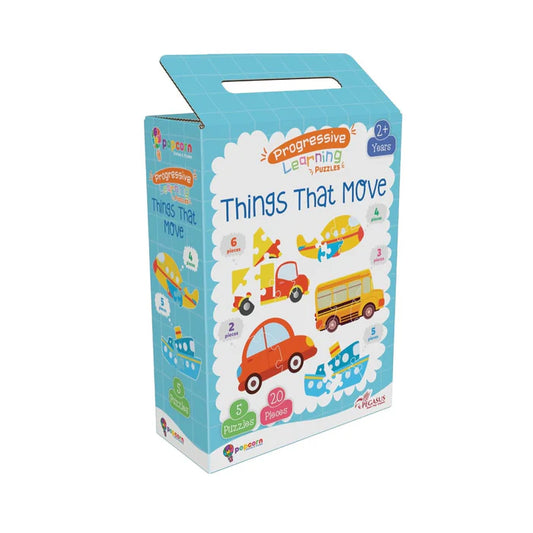 Progressive Learning Puzzle - Things That Move - BooxWorm