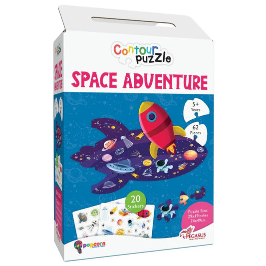Space Adventure- (CONTOUR PUZZLE) - BooxWorm