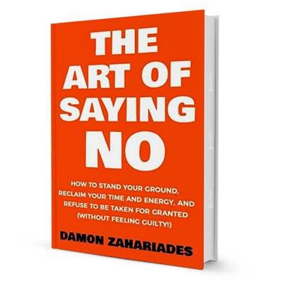 The Art of Saying No self-help book by Damon Zahariades, orange cover, Sri Lanka online bookstore