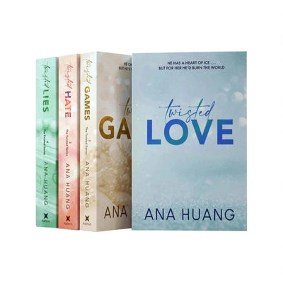 Twisted Series by Ana Huang set of four romance fiction books including Twisted Love, Twisted Games, Twisted Hate, and Twisted Lies