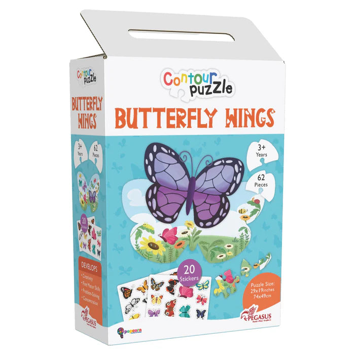 World of Butterfly- (CONTOUR PUZZLE) - BooxWorm