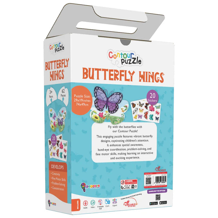 World of Butterfly- (CONTOUR PUZZLE) - BooxWorm