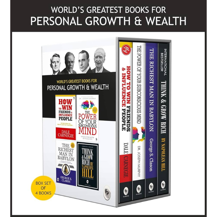 World s Greatest Books For Personal Growth & Wealth (Set of 4 Books) - BooxWorm