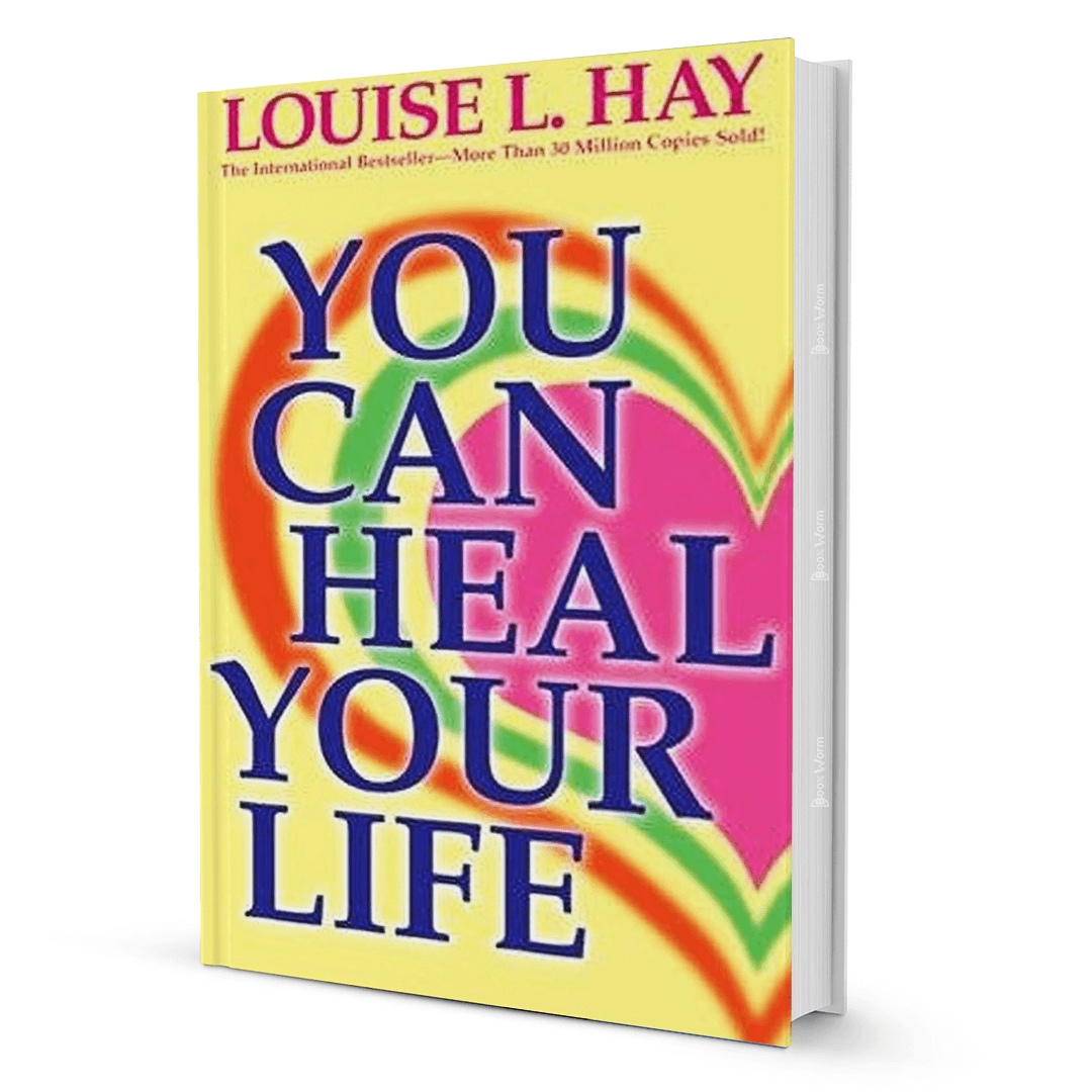 Book cover of You Can Heal Your Life by Louise L. Hay with colorful heart design